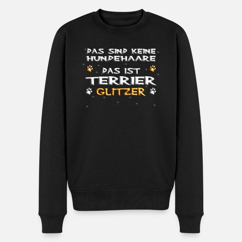 Hundezubehör Terrier Hundebesitzer - Männer Premium Bio Pullover - Schwarz
