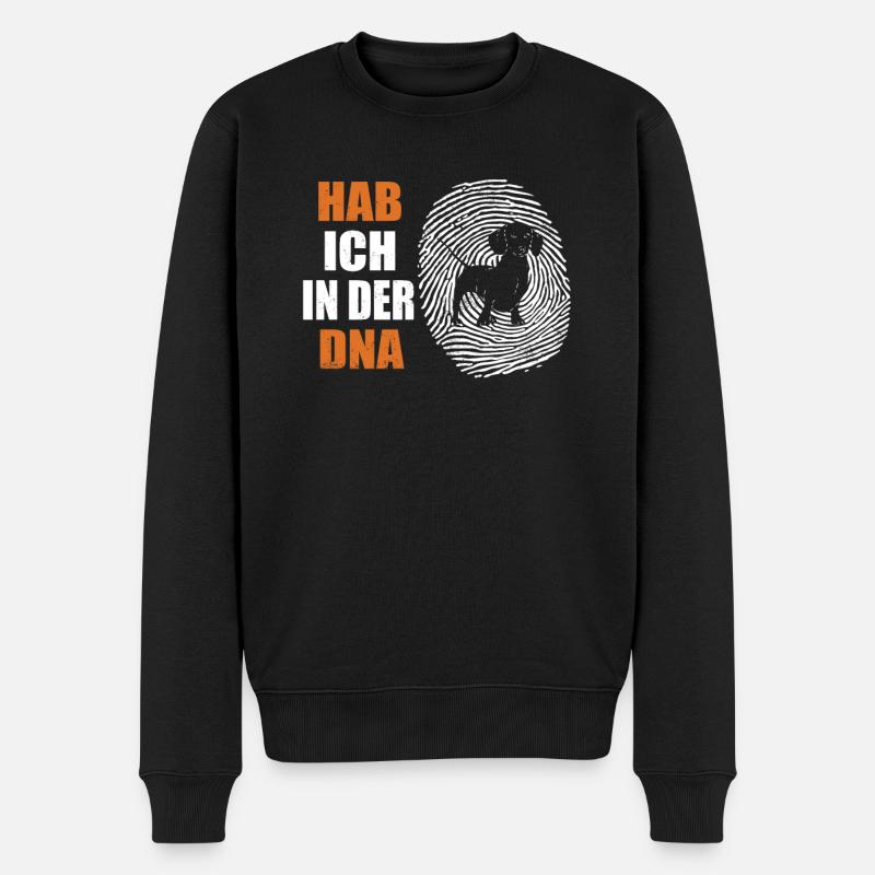 Hund Dackel Hundebesitzer Geschenkidee - Männer Premium Bio Pullover - Schwarz
