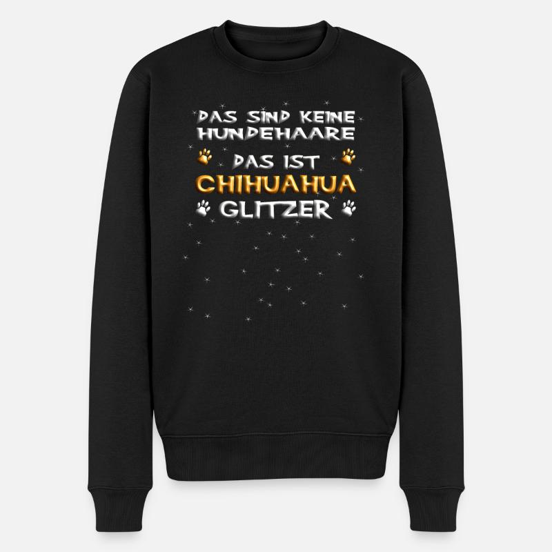 Hund Chihuahua Hundebesitzer Gechenkidee - Männer Premium Bio Pullover - Schwarz