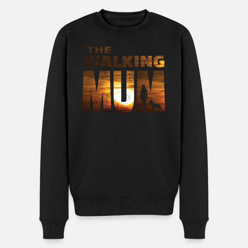 Hund Boxer Hundebesitzer Geschenkidee - Männer Premium Bio Pullover - Schwarz