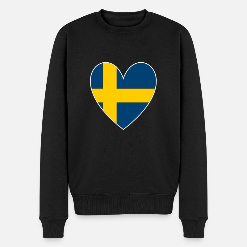 Suède Coeur - Pull Premium bio Homme - noir