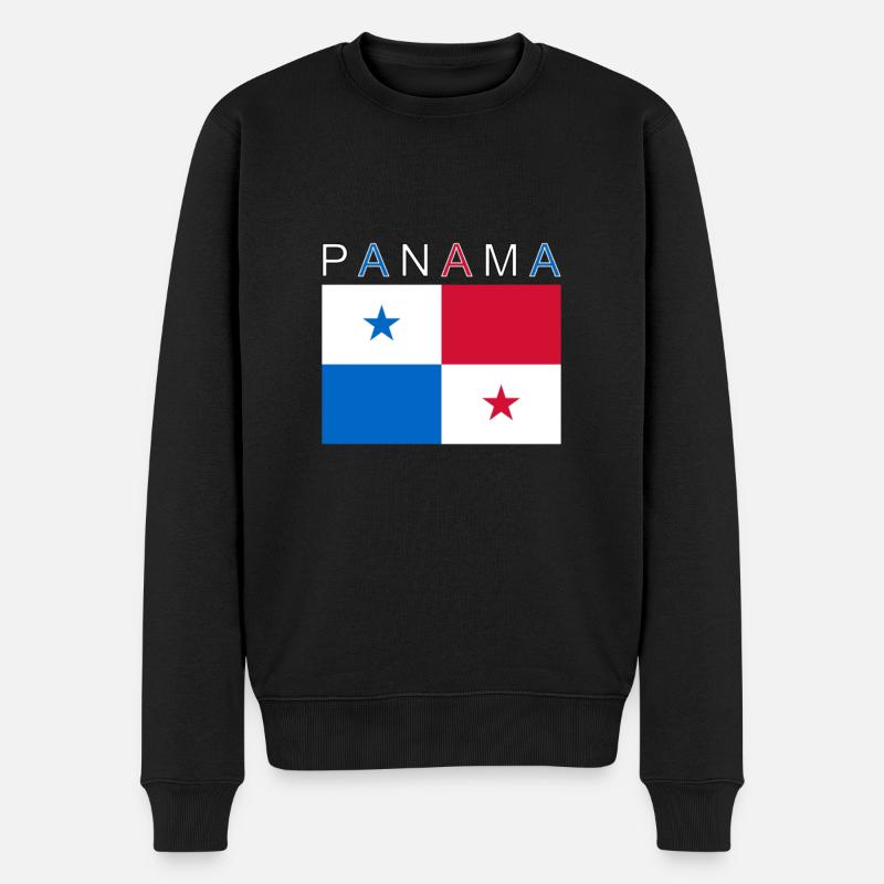 Drapeau du Panama - Pull Premium bio Homme - noir