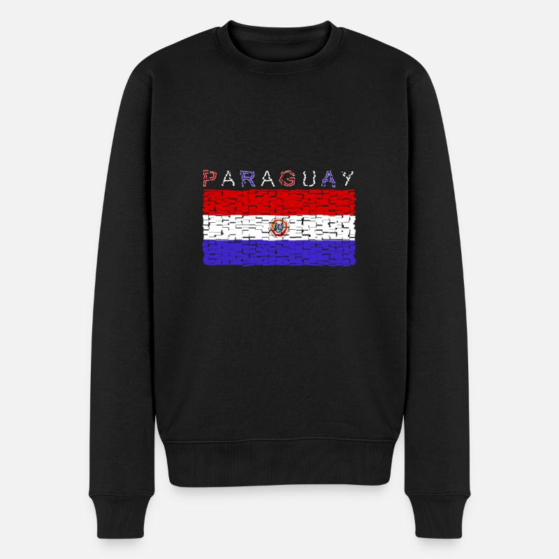 Drapeau du Paraguay - Pull Premium bio Homme - noir