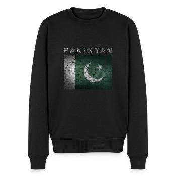 Pakistan Flag - Men's Premium Organic Jumper - black - Front - Nico (187cm)