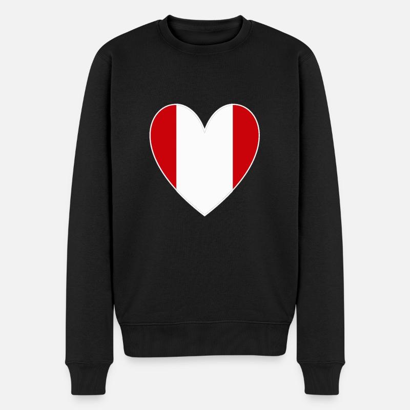 Cœur du Pérou - Pull Premium bio Homme - noir