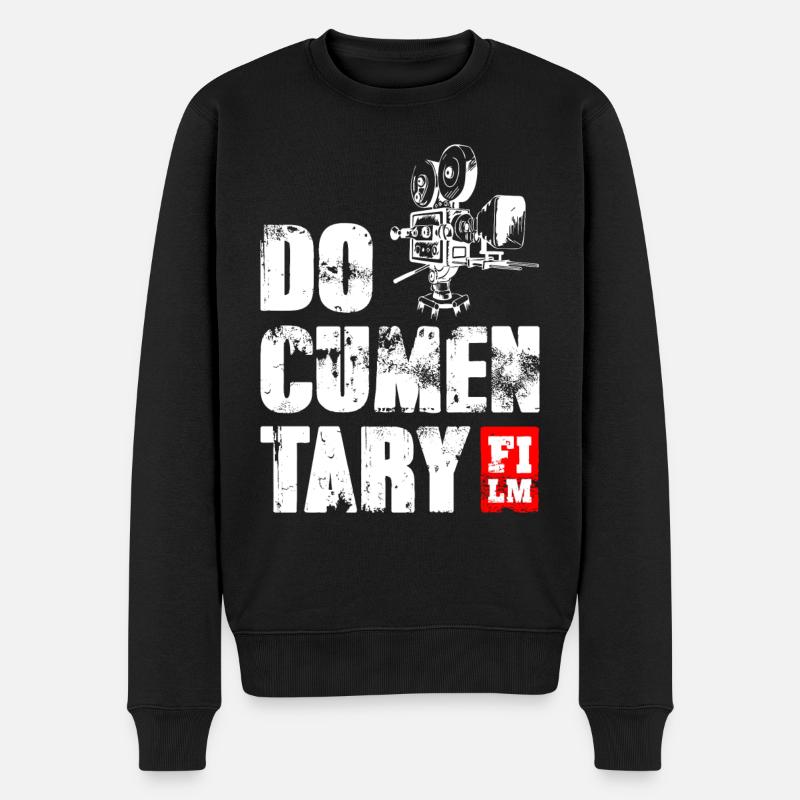 Documentary Film - Männer Premium Bio Pullover - Schwarz