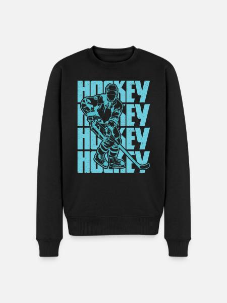 Hockey is passion - Men's Premium Organic Jumper - black
