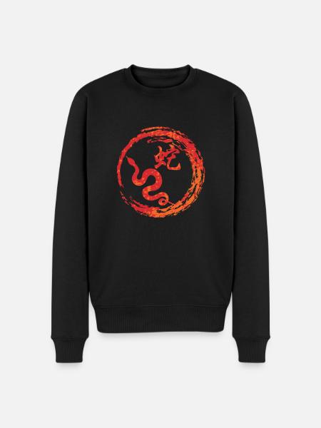 Snake chinese zodiac - Men's Premium Organic Jumper - black