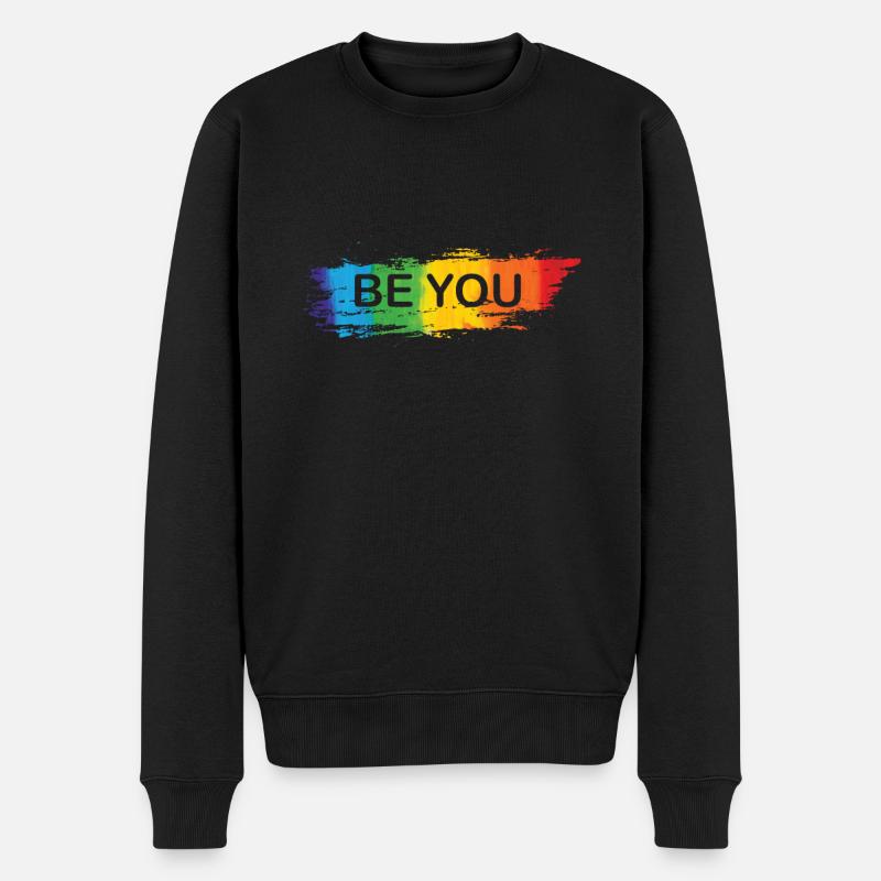 LGBT «Soyez vous-même» - Pull Premium bio Homme - noir