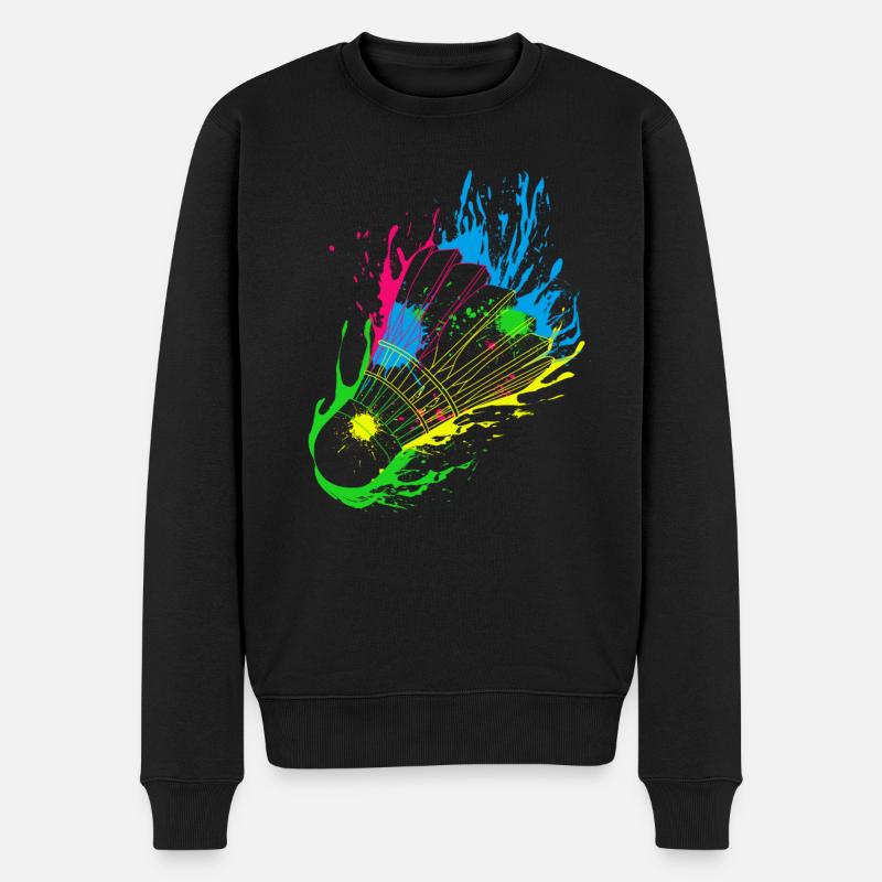 Badminton Splash Federball - Pull Premium bio Homme - noir