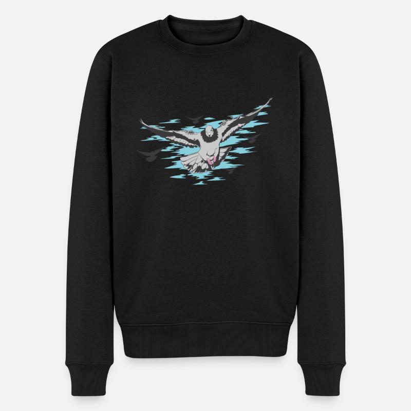 Amateurs de pigeons - Pull Premium bio Homme - noir