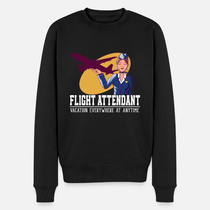 Flight Attendant Vacation Everywhere - Pull Premium bio Homme - noir