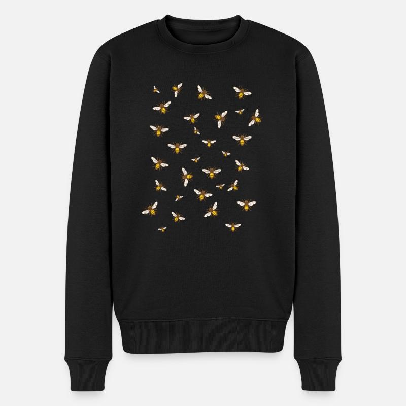 Imker Bienen Honig - Männer Premium Bio Pullover - Schwarz
