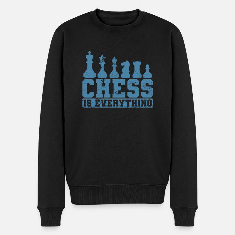 Chess is Everything Pièces d’échecs - Pull Premium bio Homme - noir