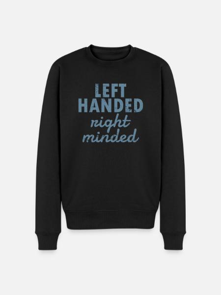 Left Handed Night minded Left-handed - Men's Premium Organic Jumper - black