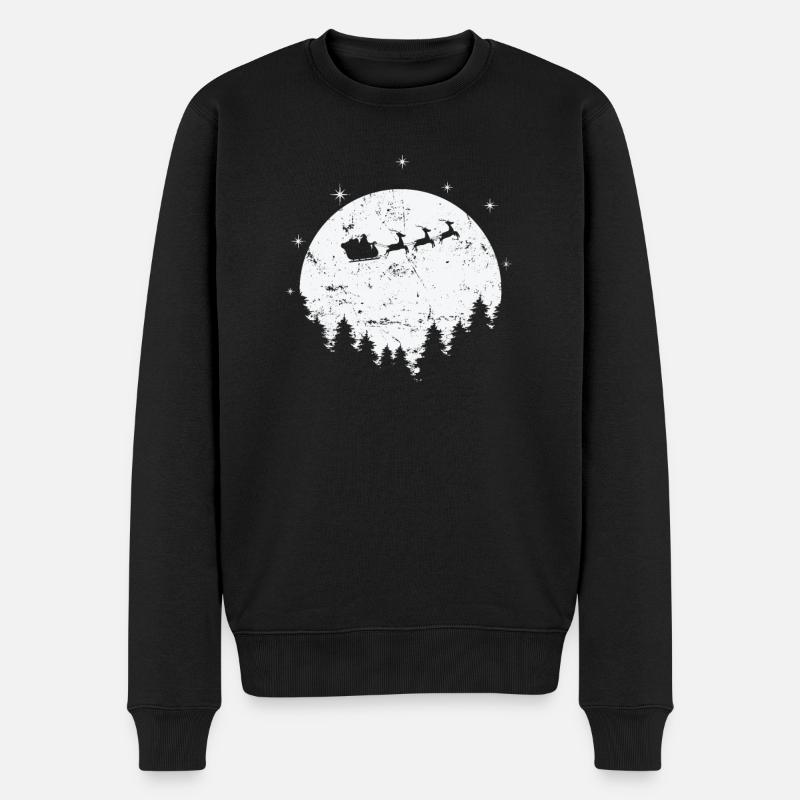Noël Noël Temps en famille - Pull Premium bio Homme - noir