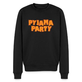 Pyjama Party Feiern tanzen Musik Freunde - Männer Premium Bio Pullover - Schwarz - Vorne - Nico (187cm)