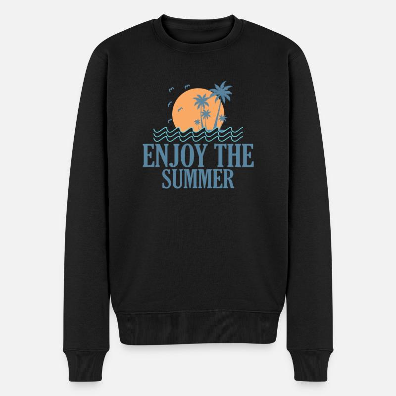 Profitez de l’été surf surf - Pull Premium bio Homme - noir