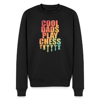 Cool Dads joue à Chess Chess Casse-tête - Pull Premium bio Homme - noir - Devant - Nico (187cm)