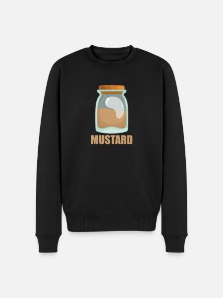 Mustard Spice Taste Food Cooking - Men's Premium Organic Jumper - black