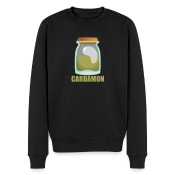 Cardamon Gewürz Geschmack Essen Kochen - Männer Premium Bio Pullover - Schwarz - Vorne - Nico (187cm)