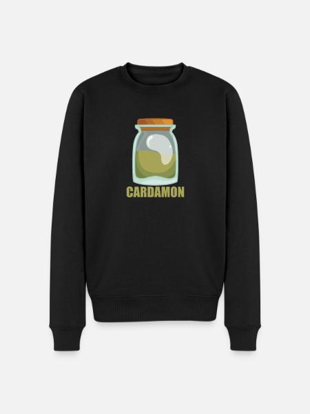 Cardamon Spice Taste Food Cooking - Men's Premium Organic Jumper - black