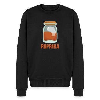 Paprika Gewürz Geschmack Essen Kochen - Männer Premium Bio Pullover - Schwarz - Vorne - Nico (187cm)