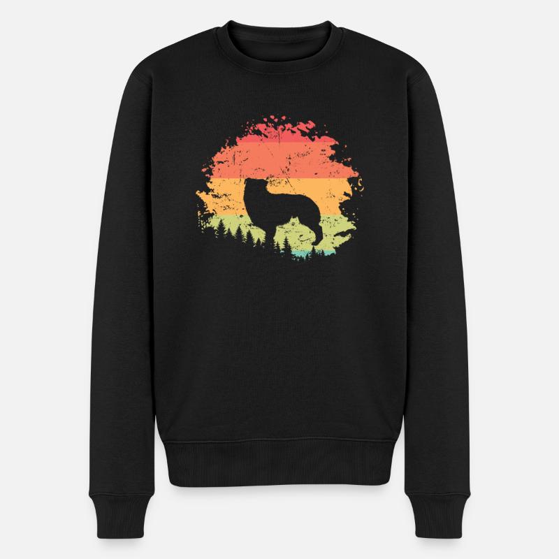 Australian Shepherd Hund Haustier Rasse - Männer Premium Bio Pullover - Schwarz