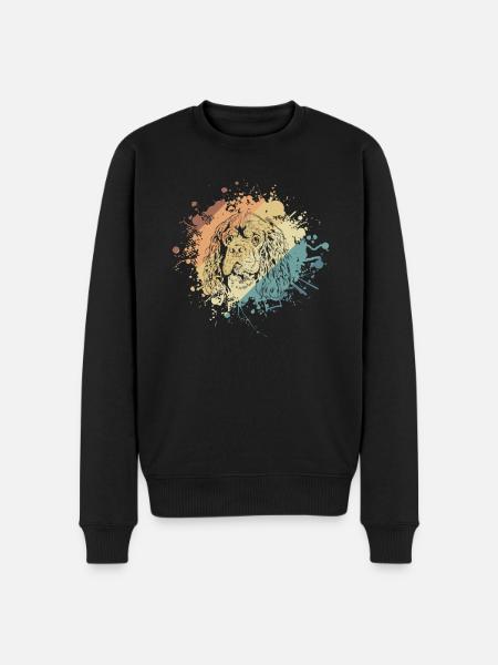 American cocker spaniel pet - Men's Premium Organic Jumper - black
