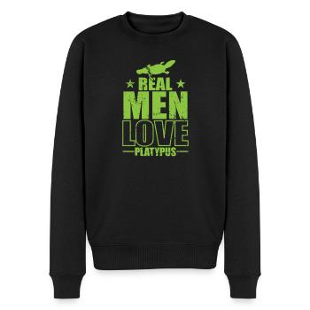 Les vrais hommes aiment l’ornithorynque l’ornithorynque Australie - Pull Premium bio Homme - noir - Devant - Nico (187cm)