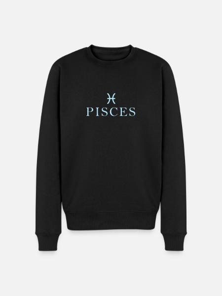Zodiac sign Pisces Pisces Constellation - Men's Premium Organic Jumper - black