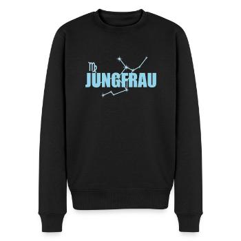 Signe du zodiaque de la Vierge constellation de la Vierge - Pull Premium bio Homme - noir - Devant - Nico (187cm)