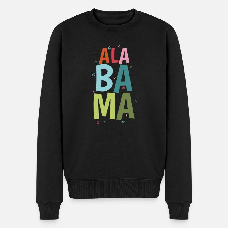 Alabama State Amérique États-Unis - Pull Premium bio Homme - noir
