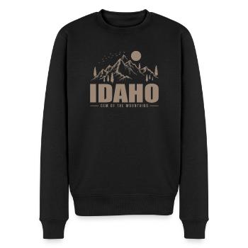 Idaho Gem of the Mountains USA Amerika - Männer Premium Bio Pullover - Schwarz - Vorne - Nico (187cm)
