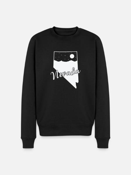Nevada USA America State - Men's Premium Organic Jumper - black