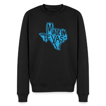 Fabriqué au Texas USA Amérique - Pull Premium bio Homme - noir - Devant - Nico (187cm)