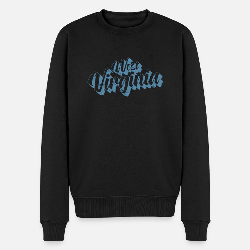Virginie-Occidentale États-Unis Amérique État - Pull Premium bio Homme - noir