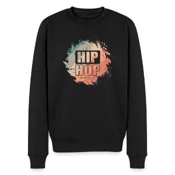 Hip Hop Rap Musikstil Musikrichtung - Männer Premium Bio Pullover - Schwarz - Vorne - Nico (187cm)