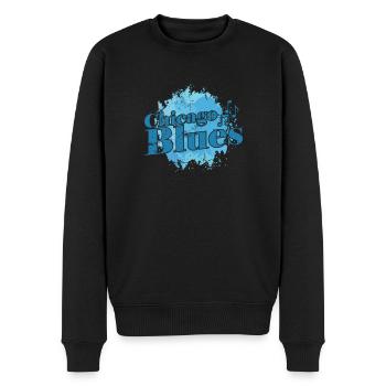 Chicago Blues Musik Trompete - Männer Premium Bio Pullover - Schwarz - Vorne - Nico (187cm)