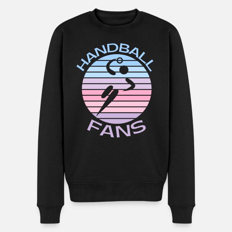 Handballfans - Männer Premium Bio Pullover - Schwarz