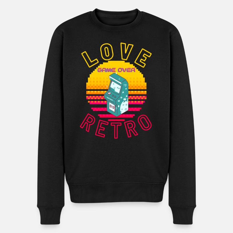 Amour Rétro - Pull Premium bio Homme - noir