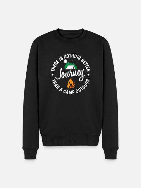 There is nothing better than Camping - Men's Premium Organic Jumper - black