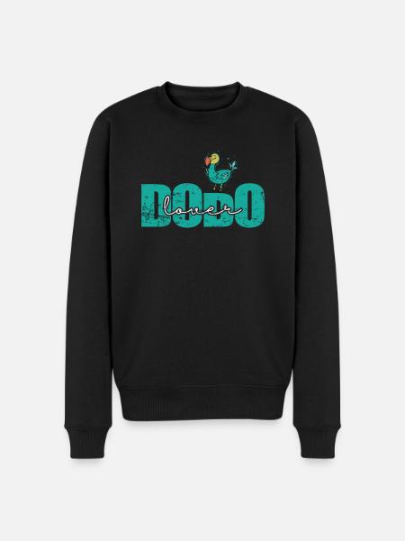 Dodo Lover Bird from Mauritius - Men's Premium Organic Jumper - black