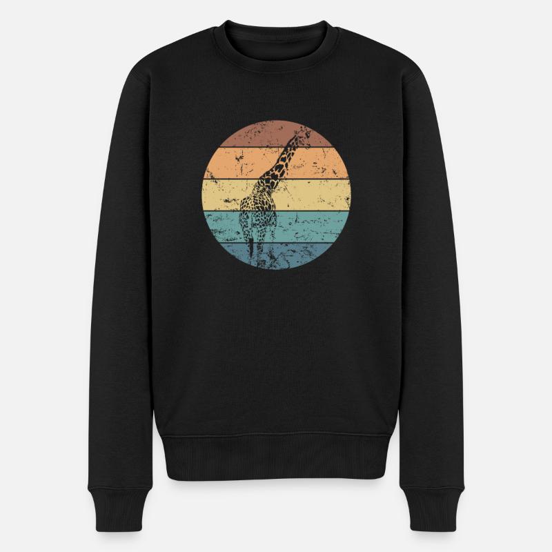 Giraffe Safari Tierpark Zoo - Pull Premium bio Homme - noir