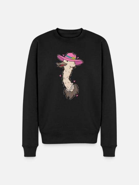 Oiseau d’autruche en Afrique - Pull Premium bio Homme - noir