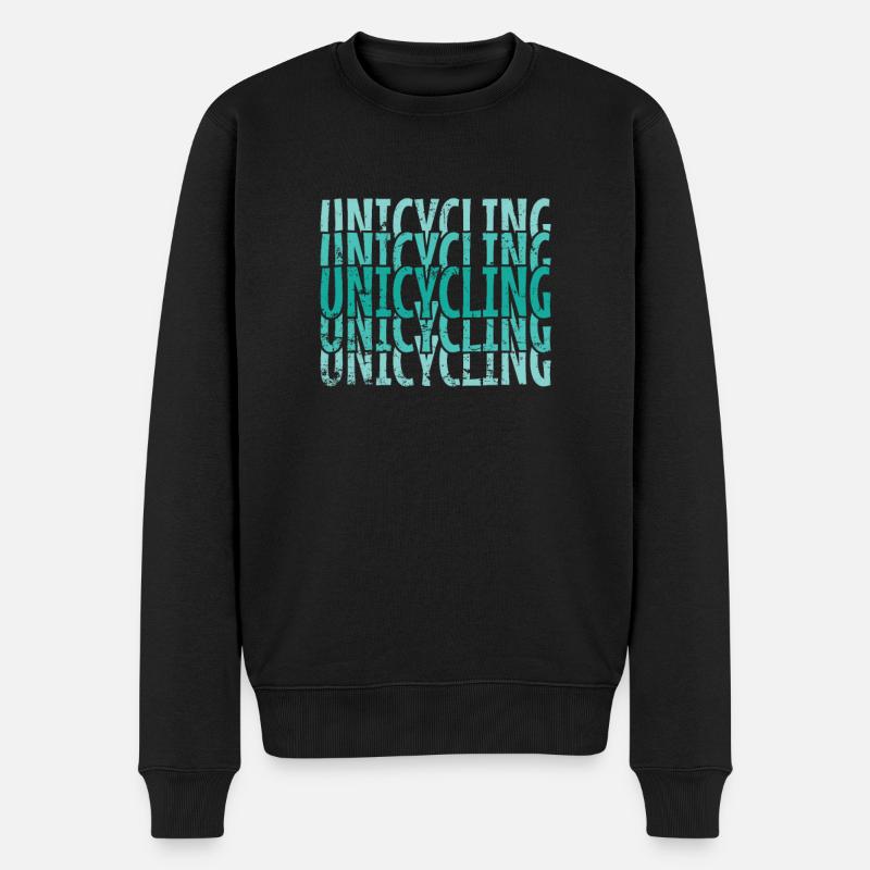 Unicycle Cyclisme Loisir - Pull Premium bio Homme - noir