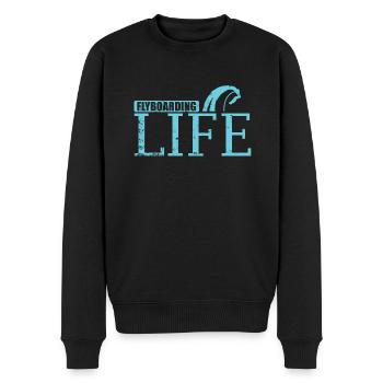 Flyboarding Life Wassersport Hobby - Männer Premium Bio Pullover - Schwarz - Vorne - Nico (187cm)