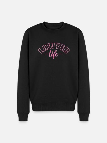 Lawyer Life Profession Jurist - Men's Premium Organic Jumper - black