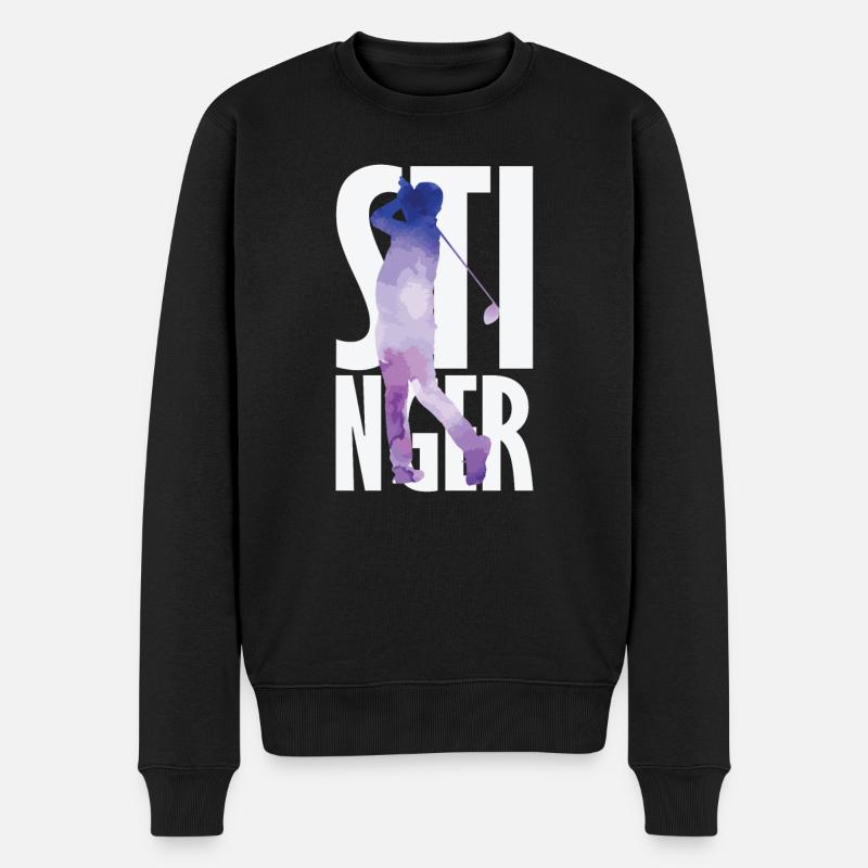 Stinger Golf - Pull Premium bio Homme - noir