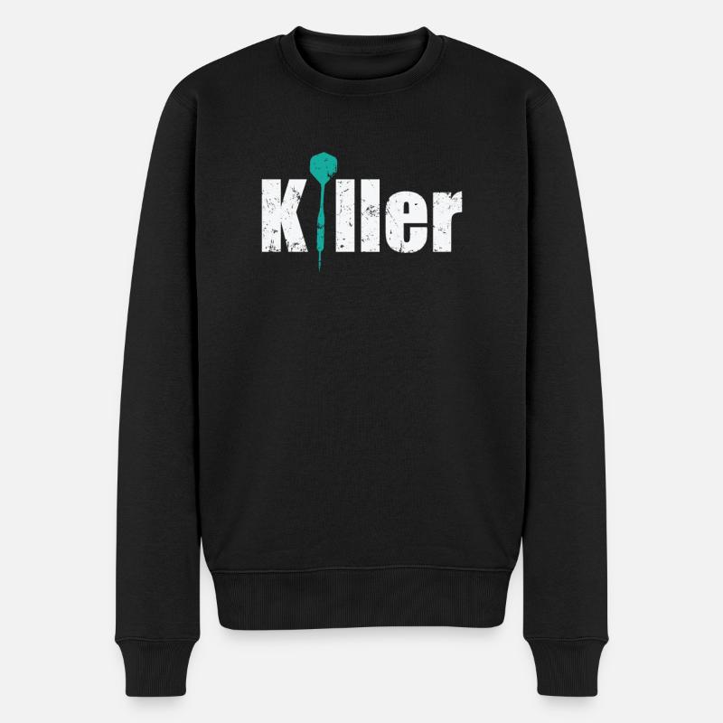 Lancer de fléchettes tueur - Pull Premium bio Homme - noir